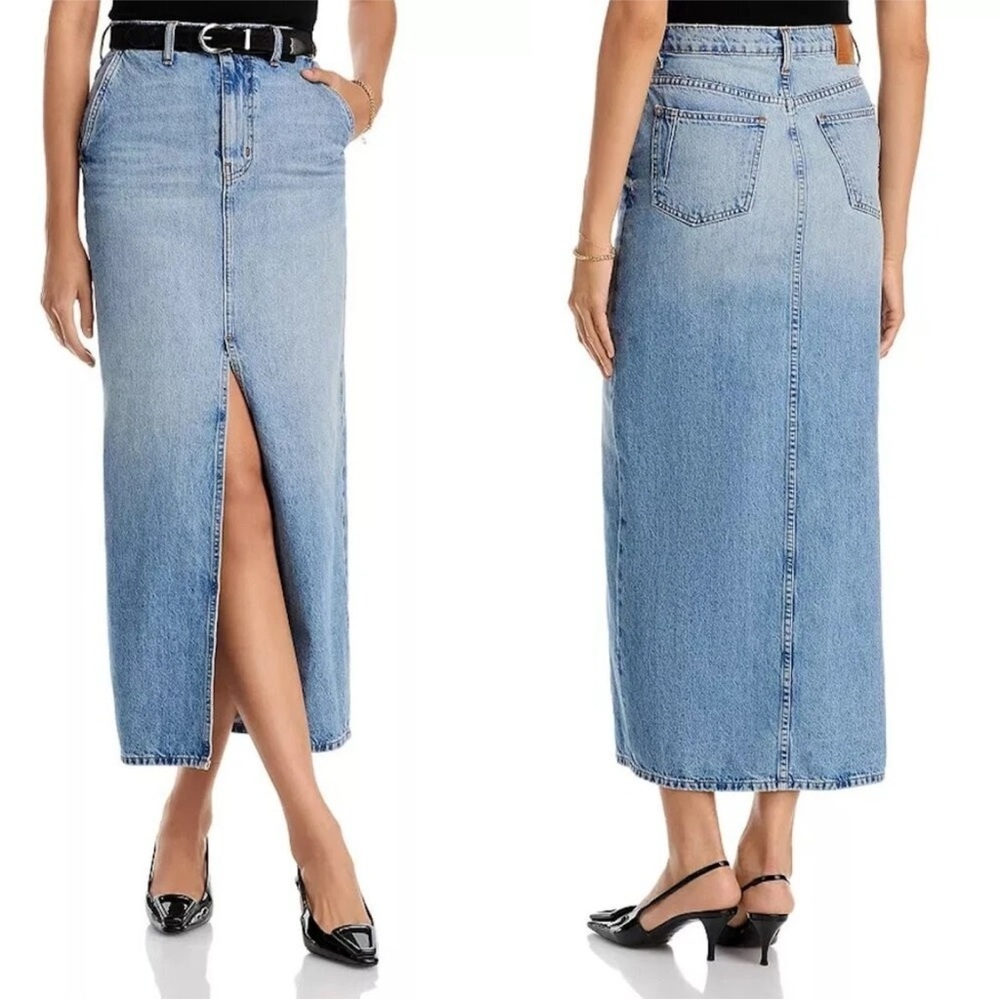 Derek Lam 10 Crosby Denim Lu High-Rise Maxi Skirt in Sutton Vintage Sz 28 ($295)